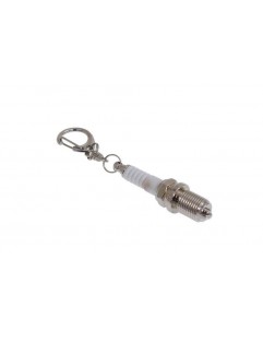 Keychain Silver spark plug