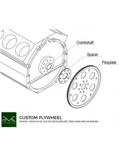 Flywheel to convert Toyota Uz 1UZ 3UZ - Lexus IS200 J160