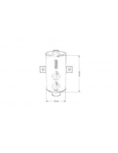 Olietank 0,75L AN10 TurboWorks Sort