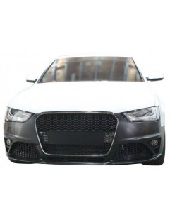 Front bumper + grill chrome-black AUDI A4 B8 13-16 RS4 Style