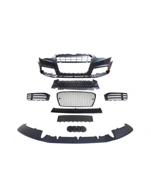 Zderzak przedni + Grill Czarny Audi A5 8T 13-16 RS5 Style