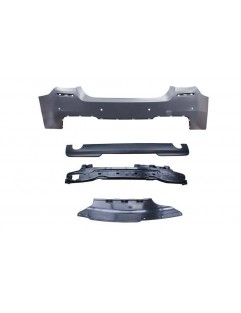 BMW F10 LCI 11-15 rear bumper (2 Single tips)