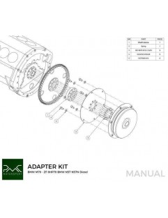 Conversion kit / BMW V12 M70 adapter - BMW ZF 8HP70 N57 N57N Diesel