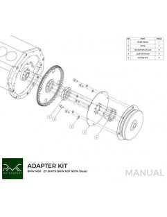 Konverteringssæt / adapter BMW V8 M60 - BMW ZF 8HP70 N57 N57N Diesel