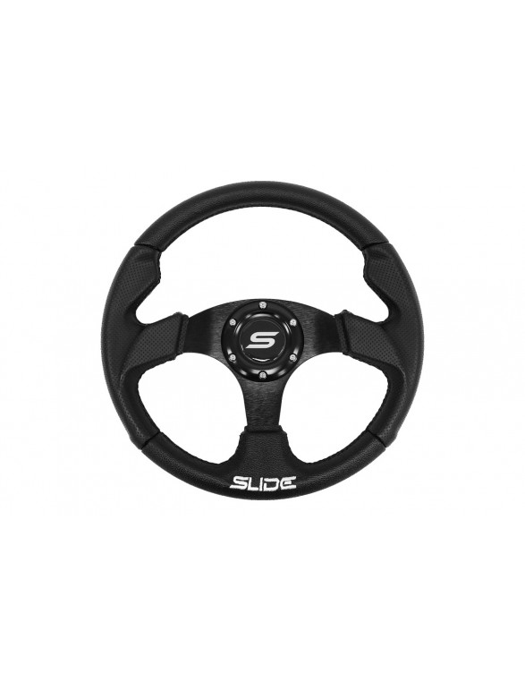 Steering wheel SLIDE 320mm Offset: 20mm BLACK leather