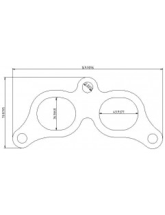 Flange Exhaust Manifold Toyota Celica MR2 ST