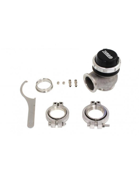 Ekstern Wastegate TurboWorks 45mm 0,5 bar V-bånd sort