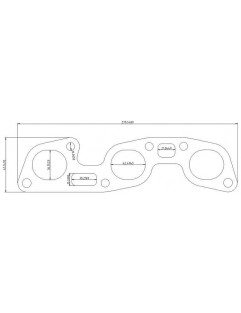 Flange exhaust manifold Nissan RB26