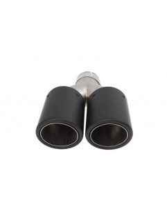 Double tip 2x101mm Muffler 63mm Carbon L