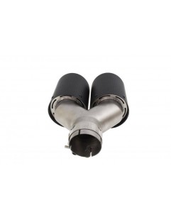 Double tip 2x101mm Muffler 63mm Carbon L