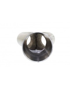 Exhaust tee 45 ° 42 / 48mm 304SS