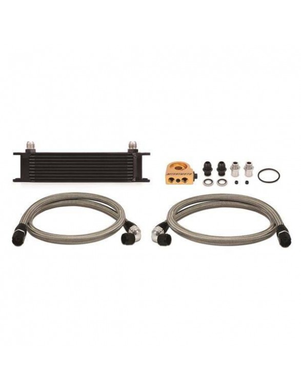 Kit Oil Cooler Mishimoto Universal Thermostatic 10-Row Black