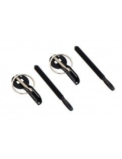 SLIDE Black bonnet clasps