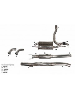 Active exhaust system CatBack Mercedes Benz A45 AMG 2.0T 14+