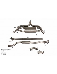 CatBack exhaust system Mercedes Benz CLA 180/200/220/250/260 2.0T 14+