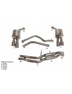 Active exhaust system CatBack Audi S6 / S7 4.0T 13+