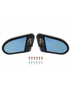 Zero Style Black Manual Blue Glass Universal Mirrors
