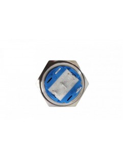 304SS 19mm ON-OFF Switch Blue