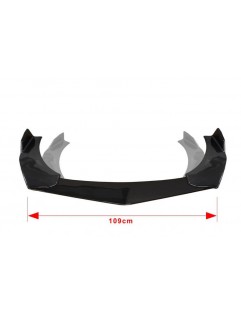 Universal front bumper splitter 3pcs. Carbon Look