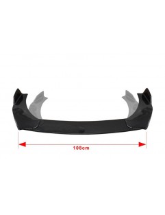 Universal front bumper splitter 3pcs. Carbon Look