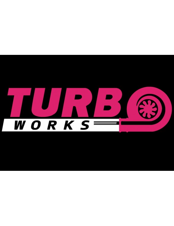 Naklejka TurboWorks Fioletowo-Biała