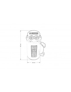 Oljetank 0,7L 9mm D1Spec Svart