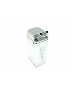 Oil catch tank 0.9L 9mm D1Spec Silver Square