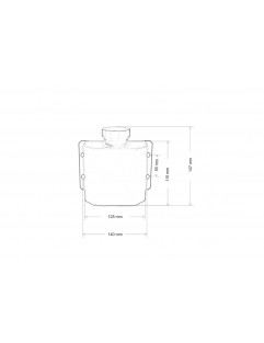 Olje Catch Tank Bulkhead 1L 10mm Turboworks Svart