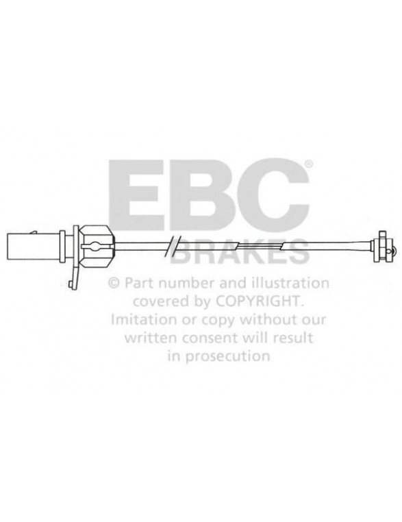 EFA110 - Brake pad wear sensor EBC Brakes VOLKSWAGEN | Passat (B5)