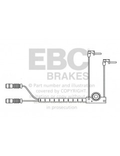 EFA112 - Brake pad wear sensor EBC Brakes MERCEDES-BENZ | G-Wagon (W460) (G200) | G-Wagon (W460) (G230) | G-Wagon