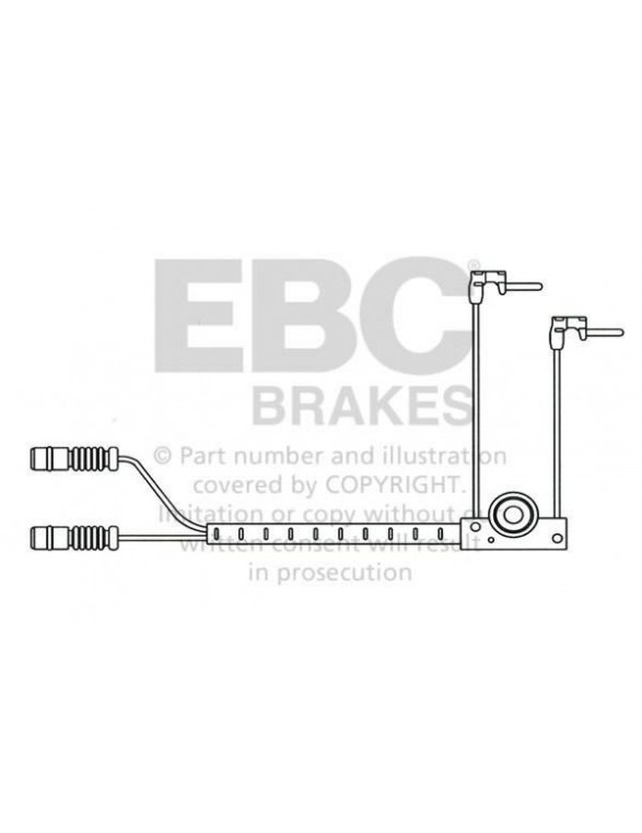 EFA112 - Brake pad wear sensor EBC Brakes MERCEDES-BENZ | G-Wagon (W460) (G200) | G-Wagon (W460) (G230) | G-Wagon