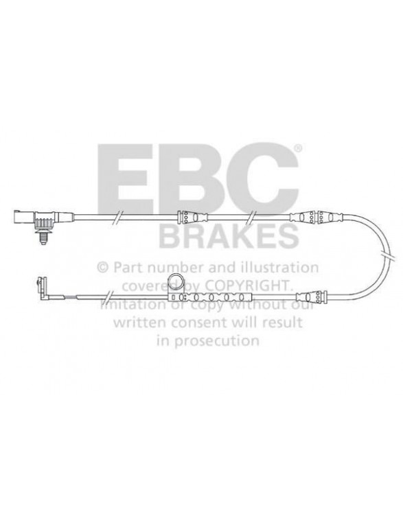 EFA125 - Brake pad wear sensor EBC Brakes LAND ROVER | Range Rover Sport (L320) | LAND ROVER | Range Rover Sport