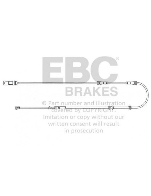 EFA129 - Bremseklodser til slid EBC Bremser BMW | 7 -serie (F01) (730) | 7 -serie (F01) (740) | 7 -serie (F01) (750)