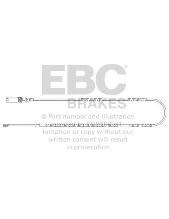 EFA137 - Brake pad wear sensor EBC Brakes BMW | 1 Series (E81) (118) | 1 Series (E81) (120) | 1 Series (E81) (123)