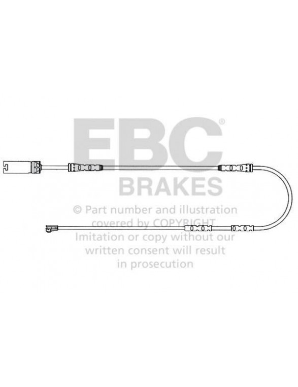 EFA138 - Brake pad wear sensor EBC Brakes BMW | 1 Series (E82 Coupe) (135) | 1 Series (E88 Convertible) (123) | 1