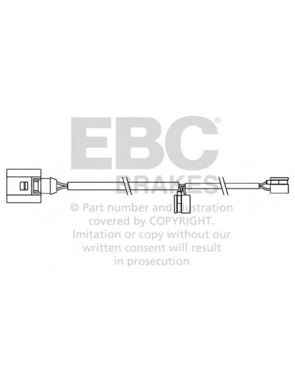 EFA158 - Brake pad wear sensor EBC Brakes AUDI | Q7 (4L) | PORSCHE | Cayenne (9PA) | PORSCHE | Cayenne (1st Gen)