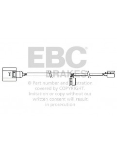 EFA158 - Brake pad wear sensor EBC Brakes AUDI | Q7 (4L) | PORSCHE | Cayenne (9PA) | PORSCHE | Cayenne (1st Gen)