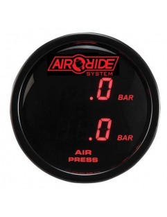 Electronic pressure gauge DUAL BLACK ARS - RED