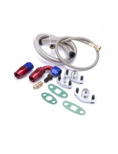 Universal Twin Turbo oil drain and supply kit