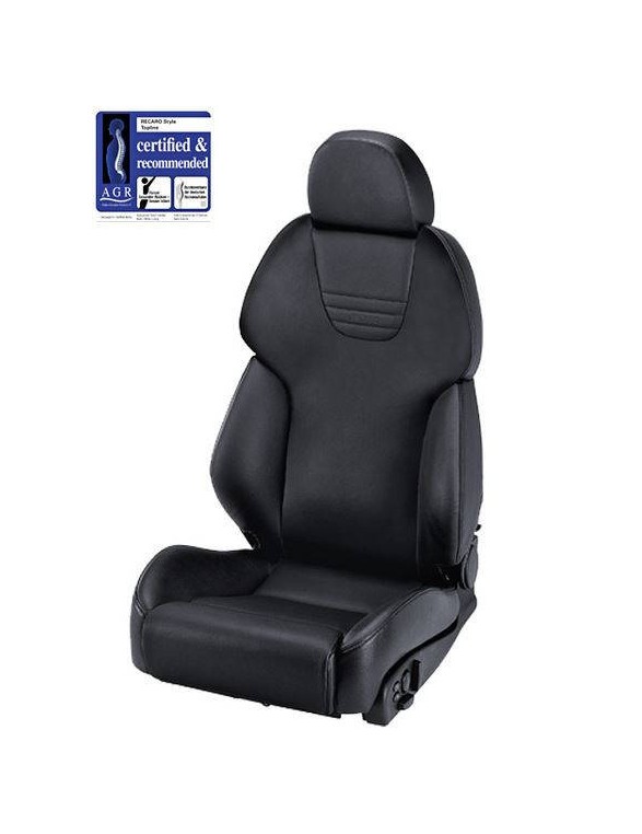 Fotel Sportowy RECARO AM19 Style XL TOPLINE Leather Black