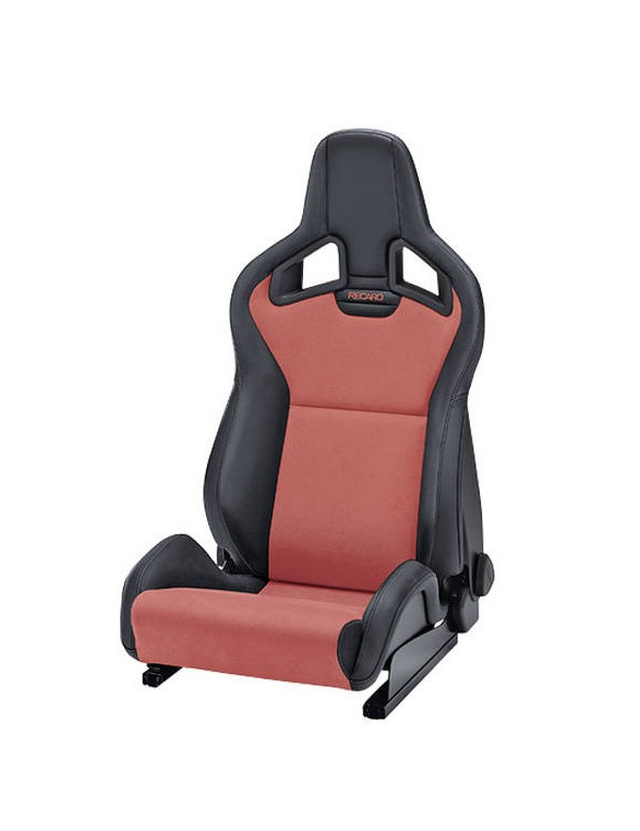 RECARO Sportster CS sæde med varme Kunstlæder sort / Dinamica rød