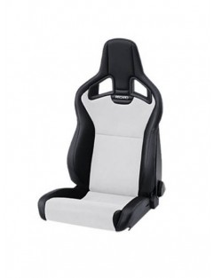 RECARO Cross Sportster CS sæde med varme Kunstlæder sort / Dinamica sølv