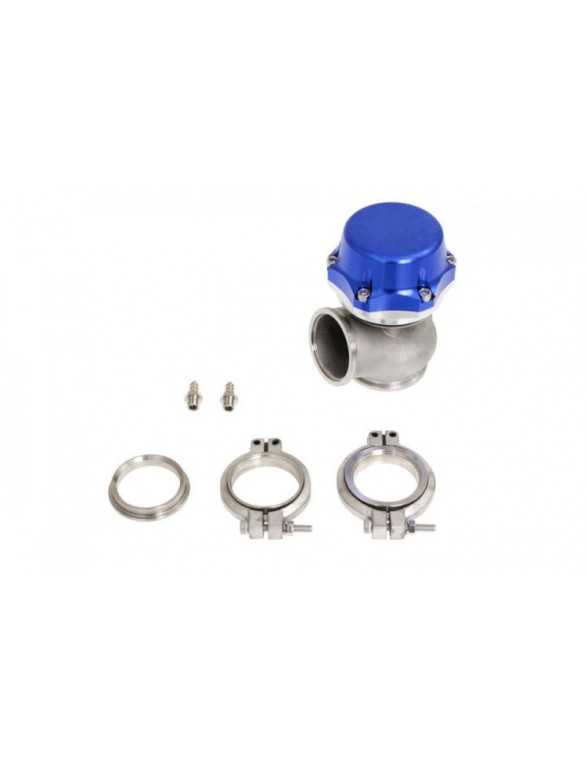 Udendørs Wastegate Replica Turbosmart 50mm 0.5 Bar V-Band Blue