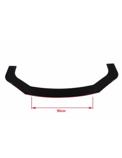 Universal front bumper splitter gloss black