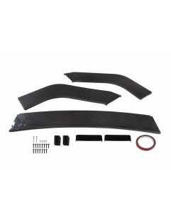 Universal front bumper splitter 3 pcs. Carbon Look