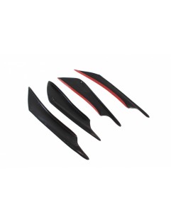 Universal front bumper side skirts 4 pcs