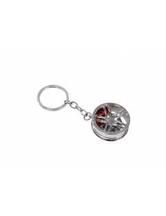 Silver rim key ring