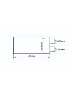 Middle Silencer 63,5mm RM