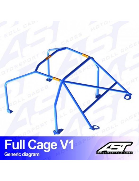 AUDI Coupe (B2) roll cage 2 door Coupe Quattro full roll cage V1