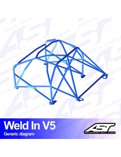 AUDI A1 (8X) 3 door Hatchback FWD roll cage welded on V5